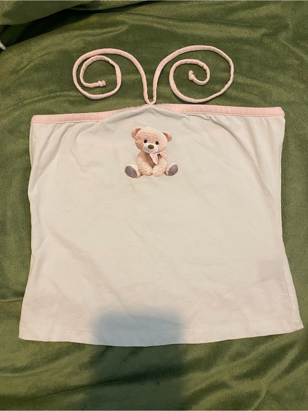 Baby Pink Teddy Tube Top